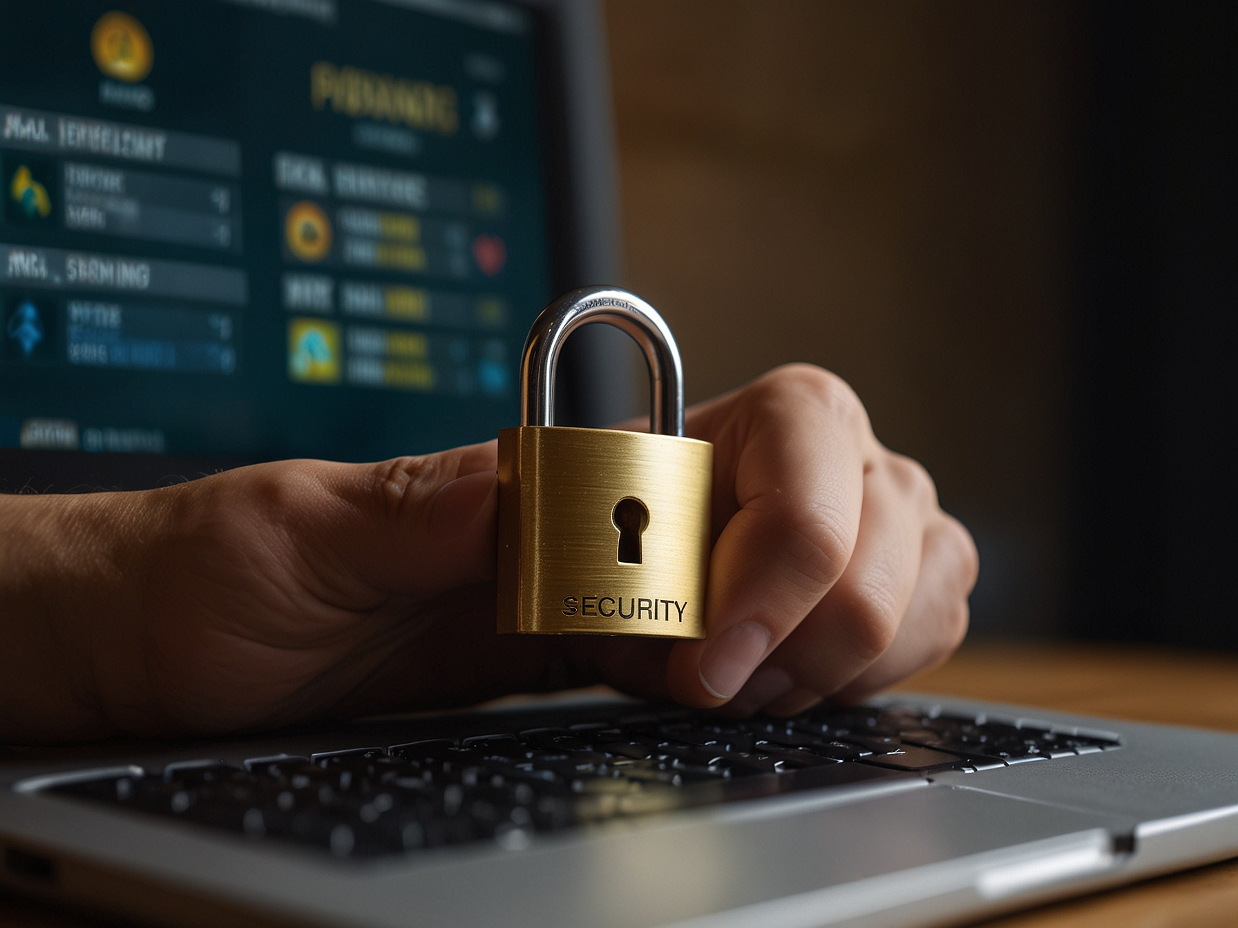 Secure account login interface